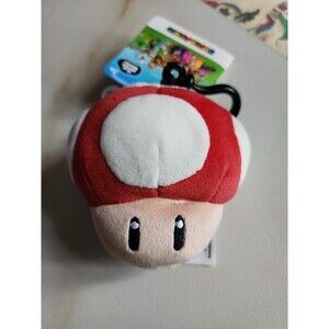 Super Mario Mushroom Plush 7" Nintendo Red Power Up New With Tag 2021